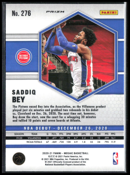 Saddiq Bey RC Blue Debut