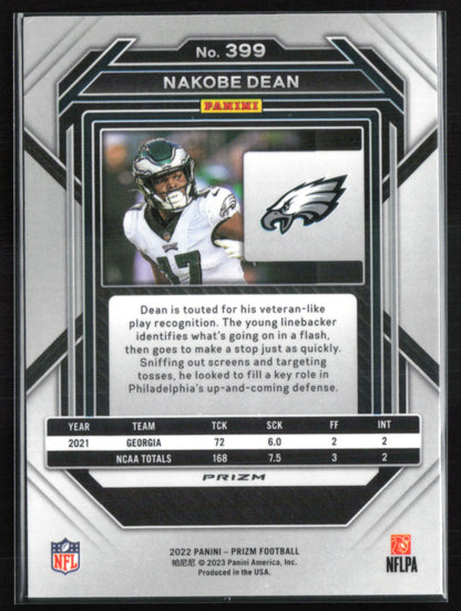 Nakobe Dean RC Green Prizm