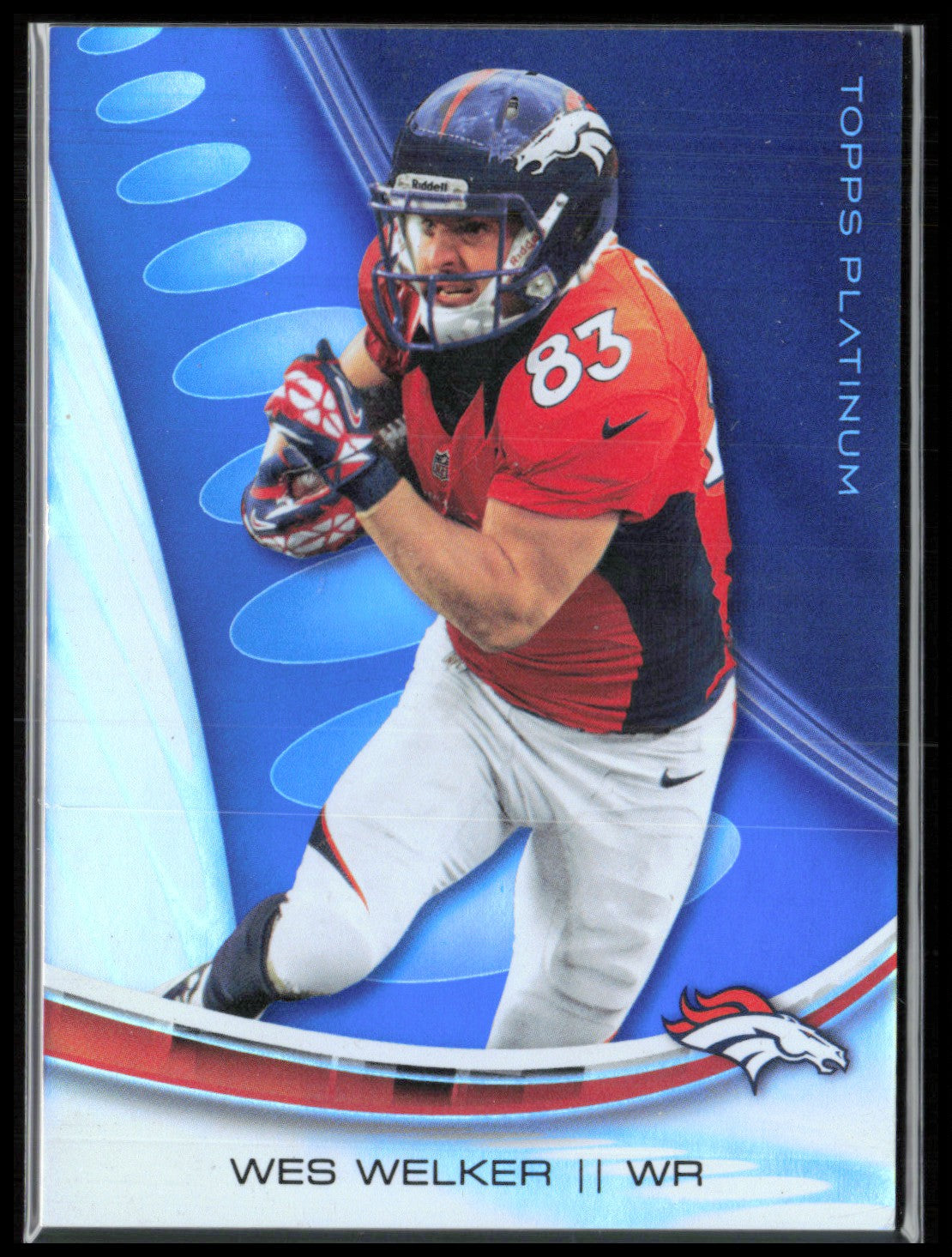 Wes Welker Blue Refractor