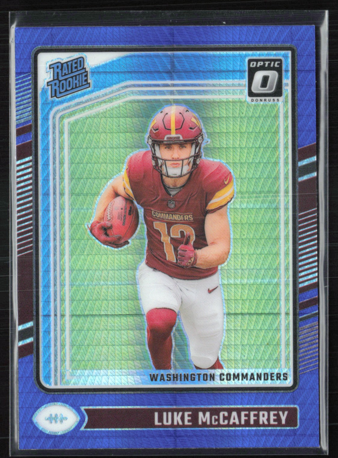 Luke McCaffrey RC Blue Hyper