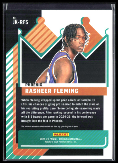 Rasheer Fleming RC Jersey Kings