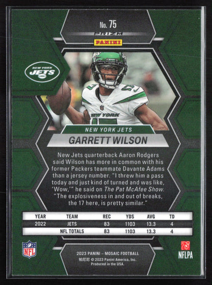 Garrett Wilson Green Mosaic