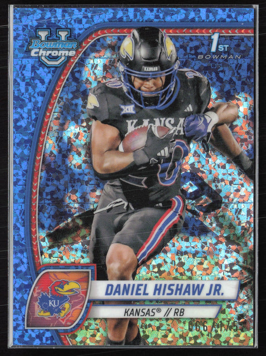 Daniel Hishaw Jr. 1st Bowman Blue Mini Diamond /175