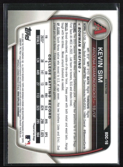 Kevin Sim 1st Bowman Refractor