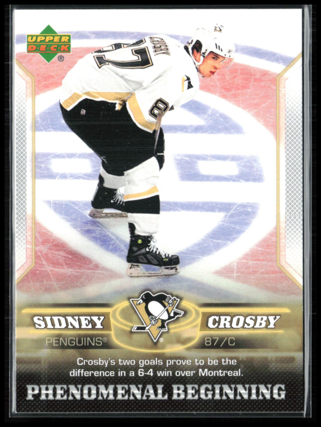 Sidney Crosby Phenomenal Beginning 2005 UD