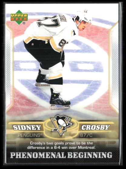 Sidney Crosby Phenomenal Beginning 2005 UD