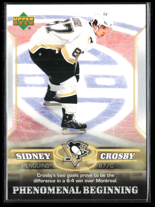 Sidney Crosby Phenomenal Beginning 2005 UD