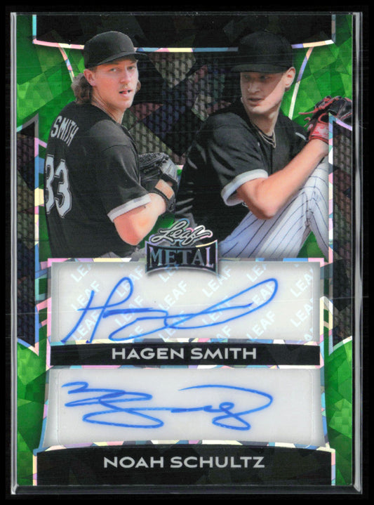 Hagen Smith/Noah Schultz Dual Auto /6 Green Ice 2025 Leaf