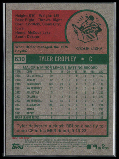 Tyler Cropley RC /699