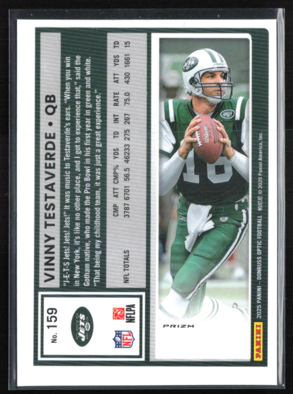 Vinny Testaverde Stars Holo