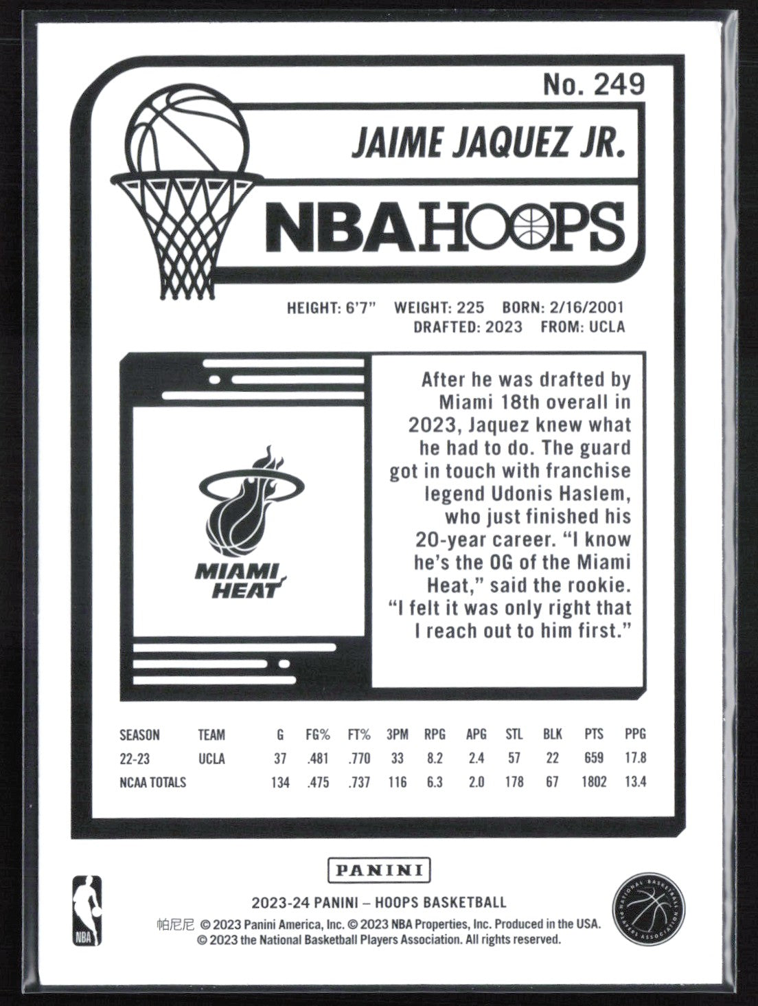 Jaime Jaquez Jr. RC