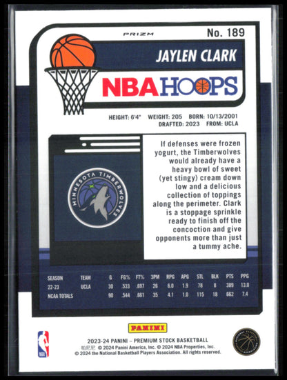 Jaylen Clark RC Prizm