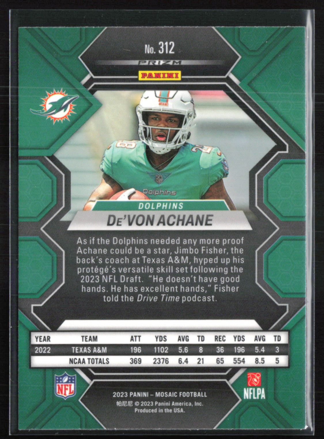 De'Von Achane RC