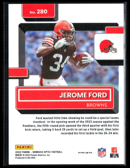 Jerome Ford RC Pink