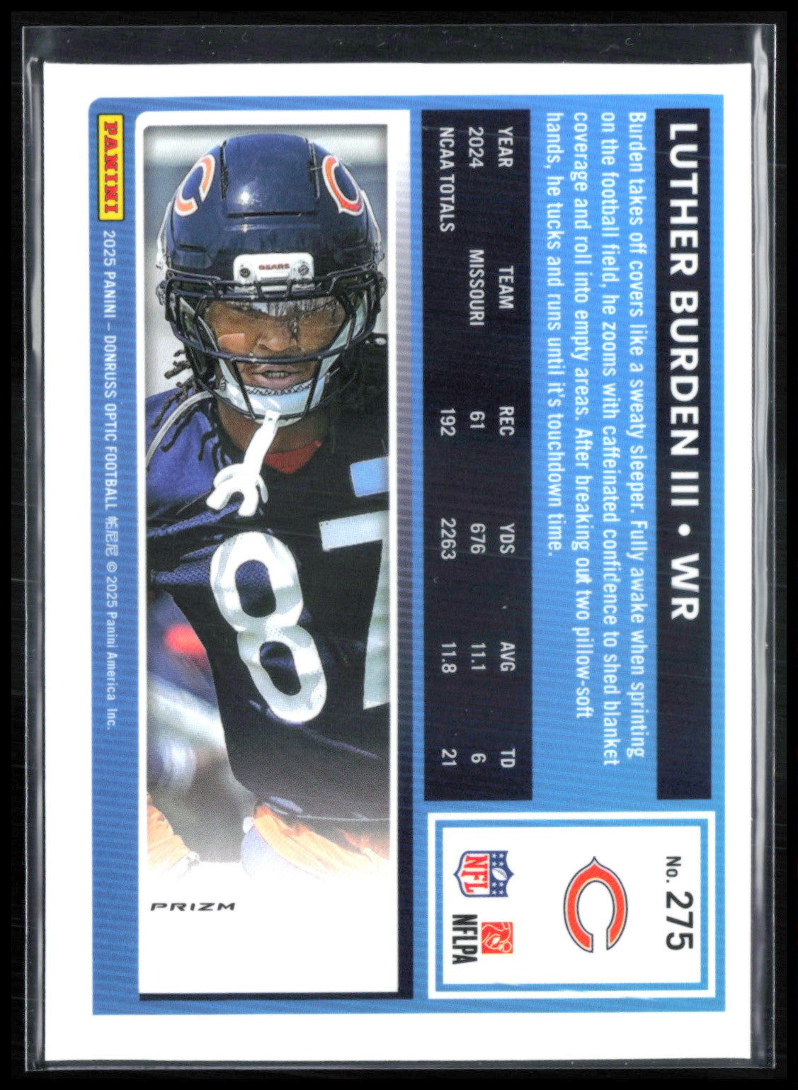 Luther Burden III RC Holo Optic Rated Rookie