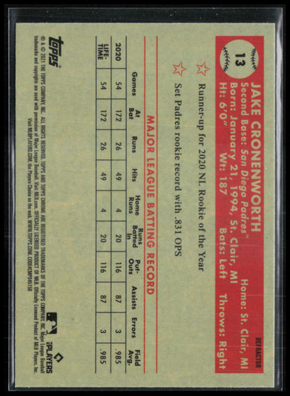 Jake Cronenworth RC Refractor