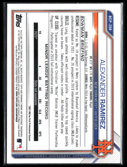 Alexander Ramirez 1st Bowman Mojo