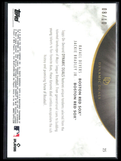 Rafael Devers / Jackie Bradley Jr. /10 Dynamic Duals Red