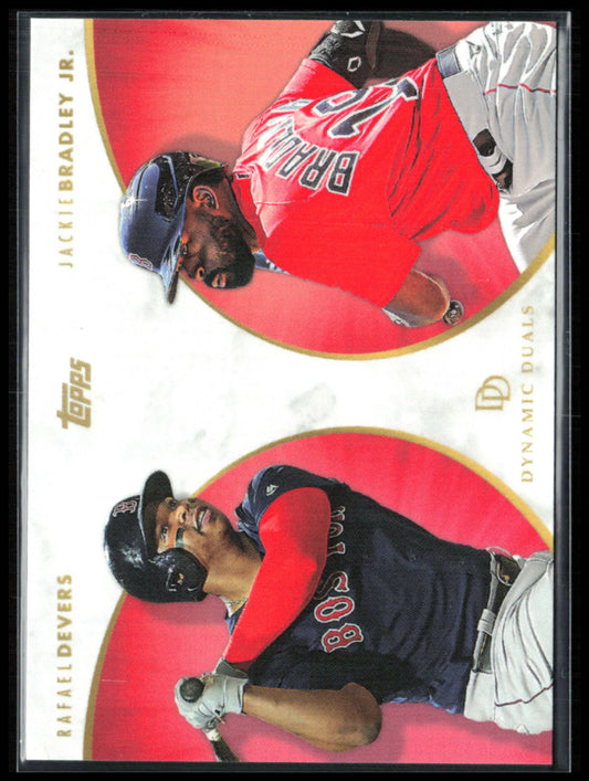 Rafael Devers / Jackie Bradley Jr. /10 Dynamic Duals Red