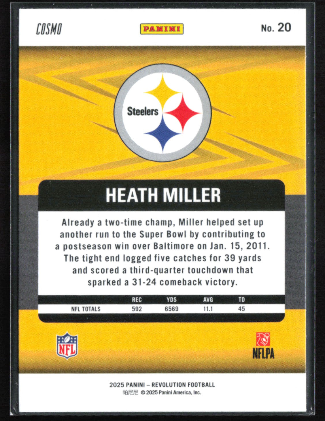 Heath Miller Cosmo
