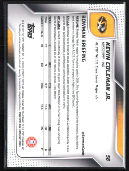 Kevin Coleman Jr 1st Bowman Green Lava