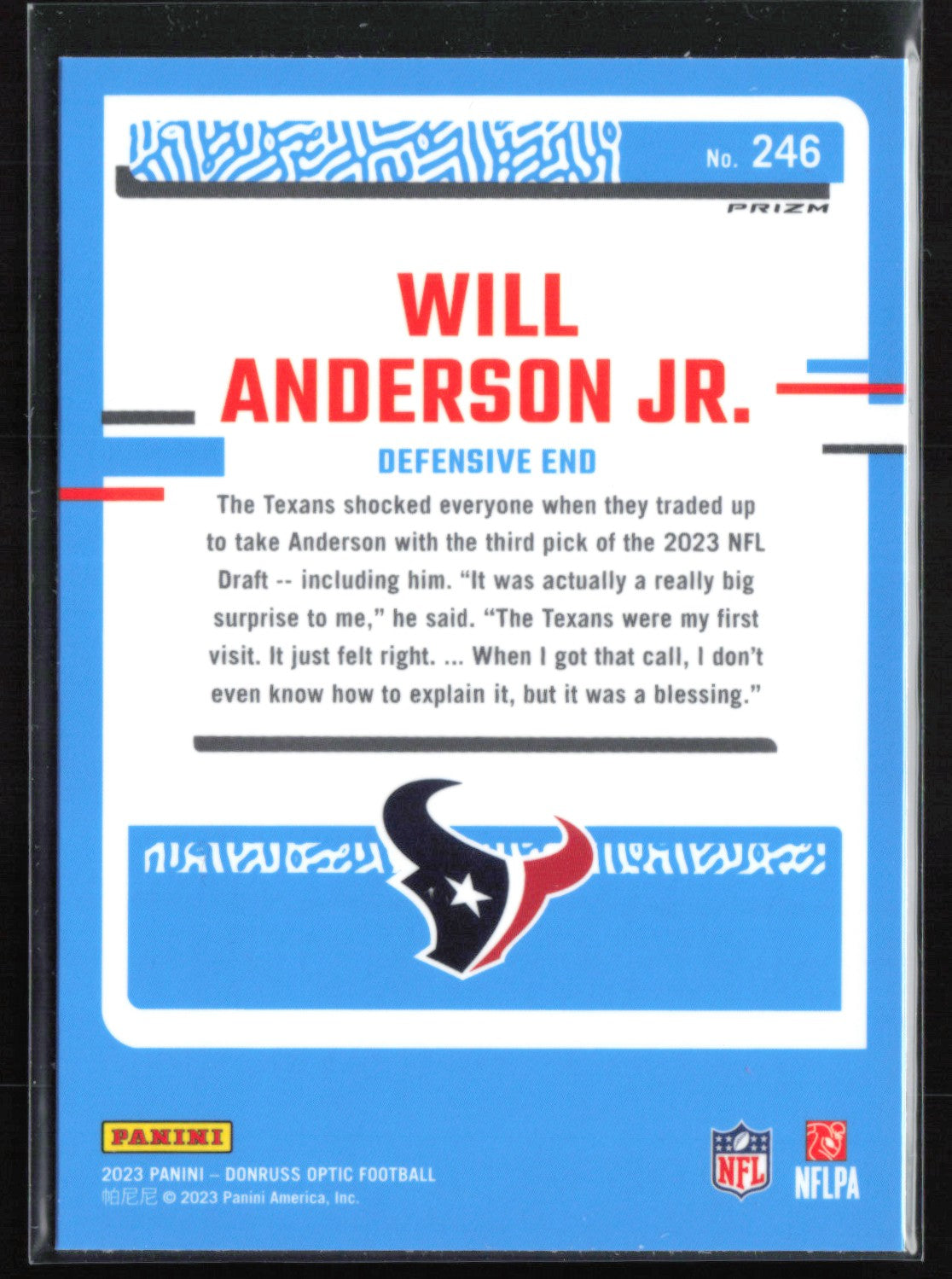 Will Anderson Jr. RC Red Mojo