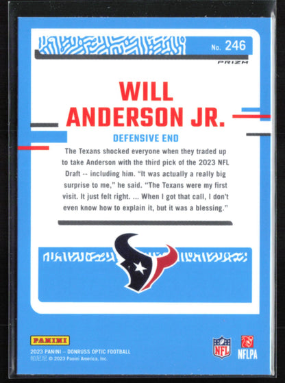 Will Anderson Jr. RC Red Mojo
