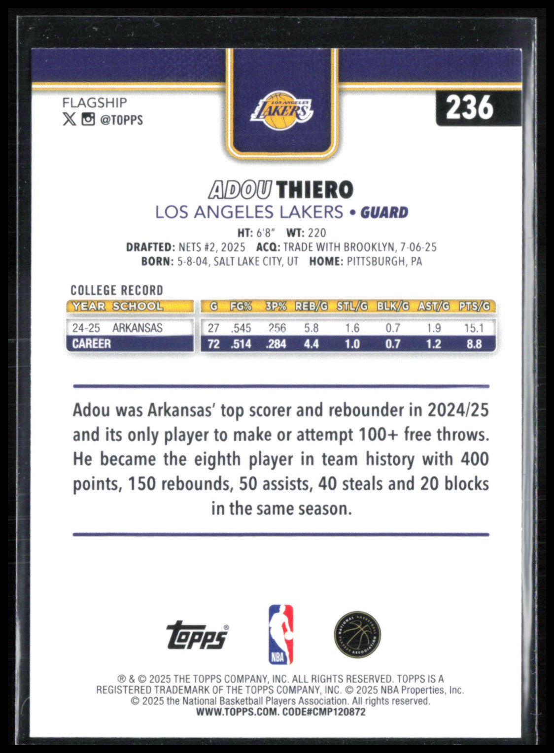 Adou Thiero RC Purple /250