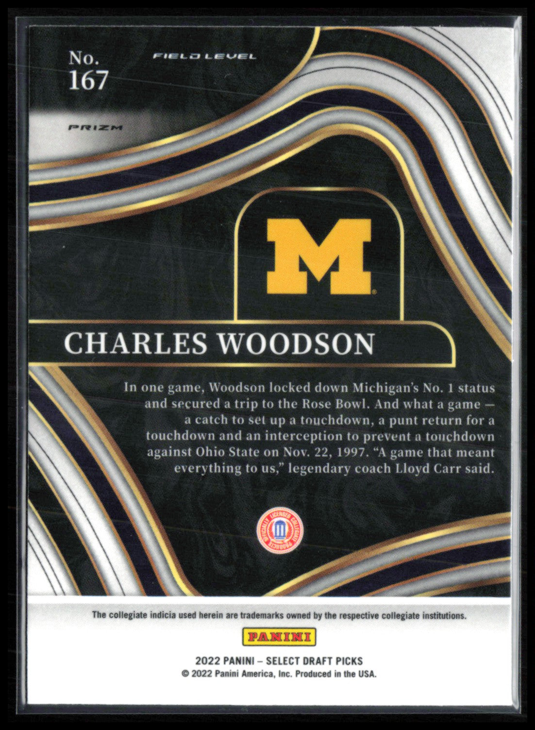 Charles Woodson Red Lazer Field