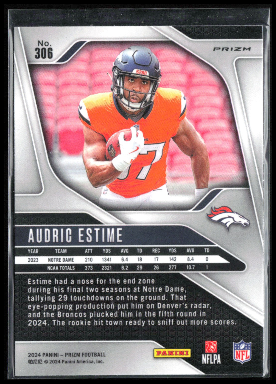 Audric Estime RC Silver Prizm
