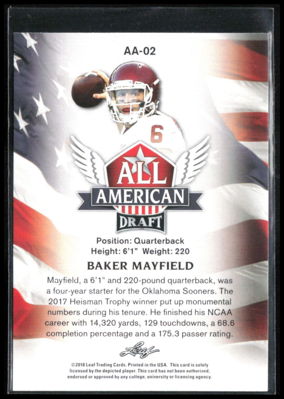 Baker Mayfield Yellow Parallel