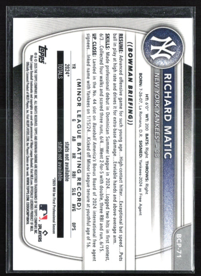 Richard Matic 1st Bowman