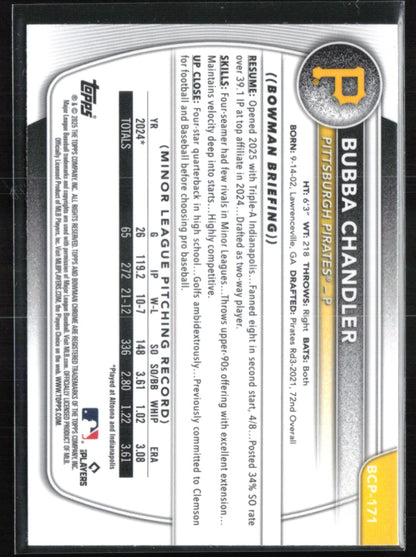 Bubba Chandler Mojo Prospects