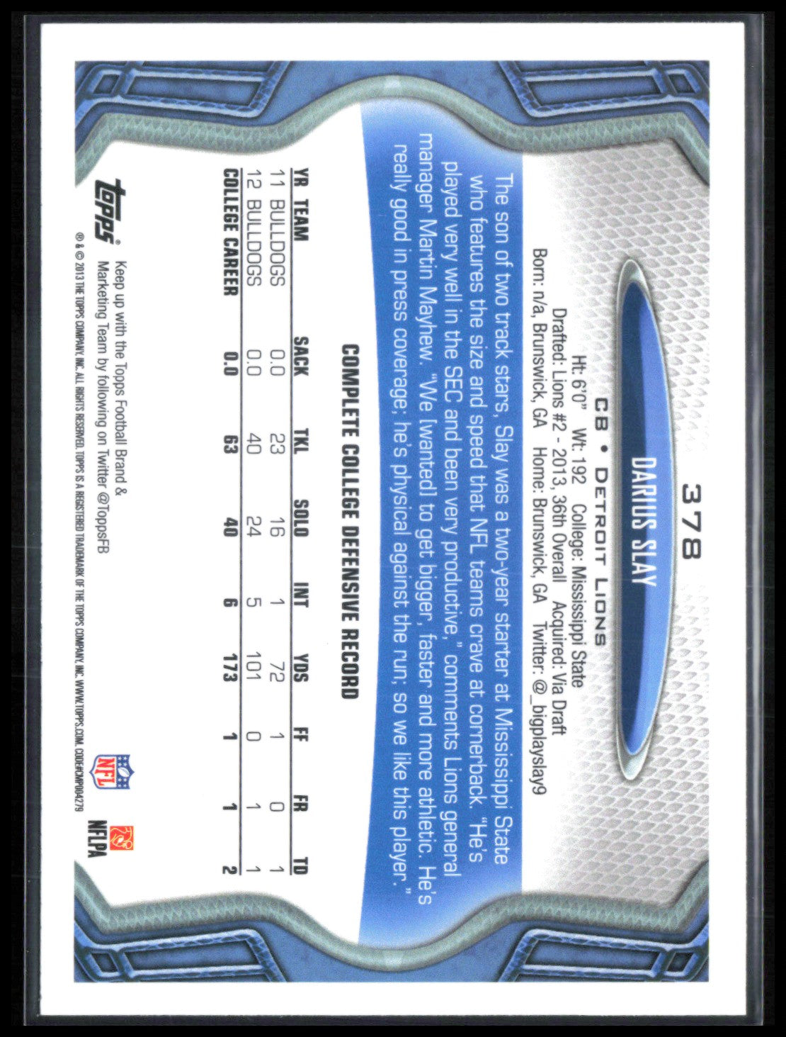 Darius Slay RC