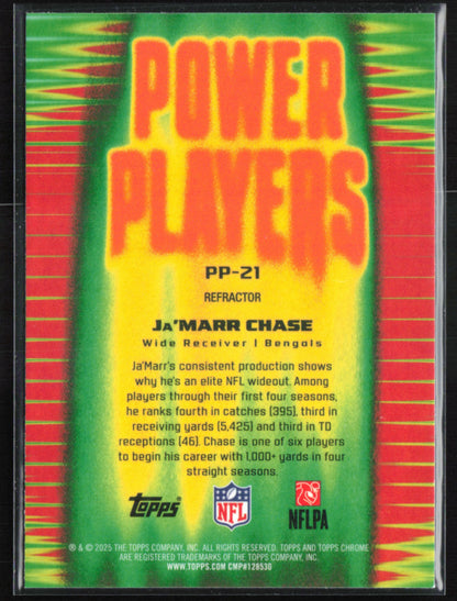 Ja'Marr Chase Power Players Refractor