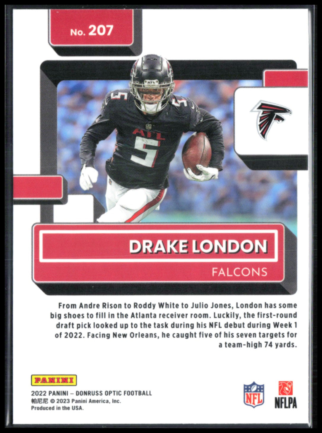 Drake London RC Rated Rookie