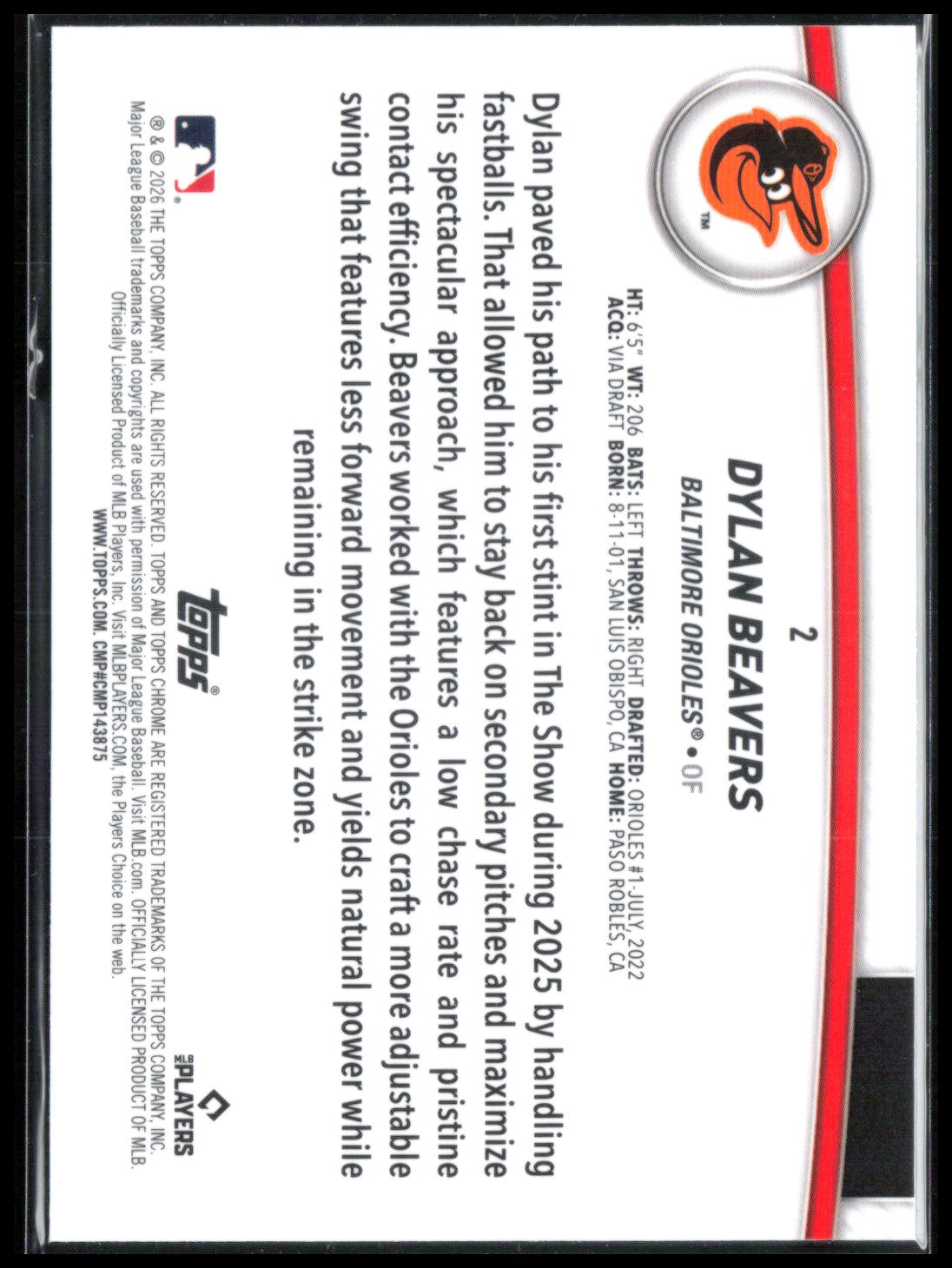 Dylan Beavers RC Refractor
