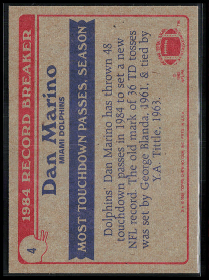 Dan Marino 1985 Topps
