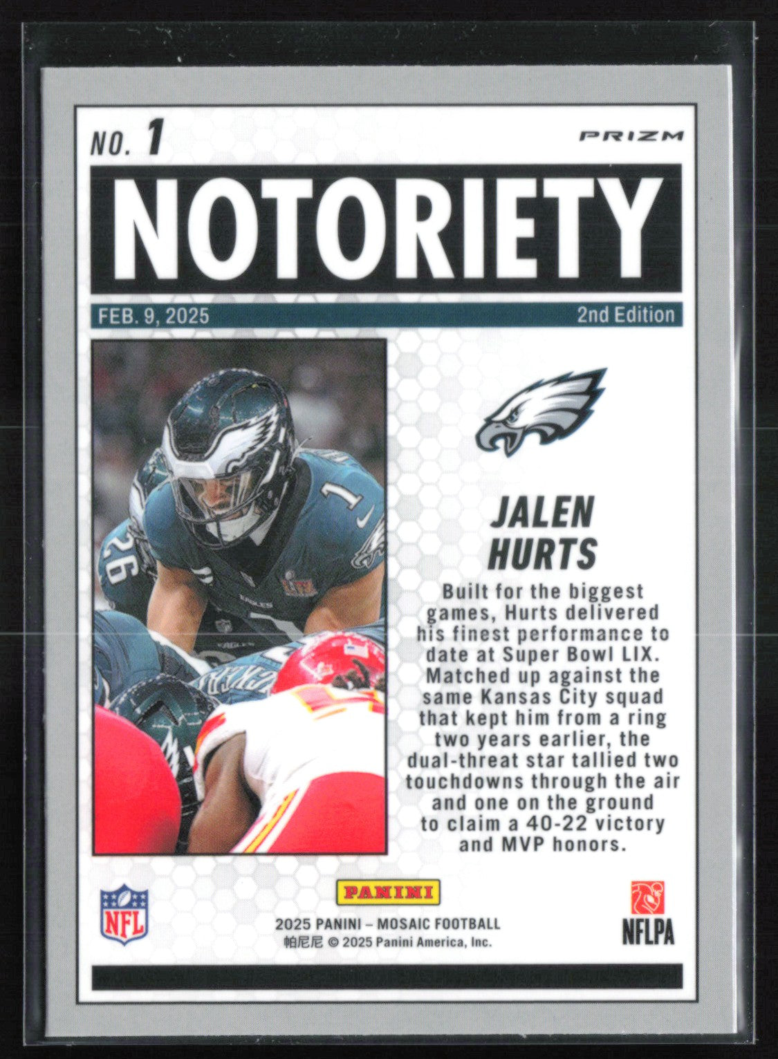 Jalen Hurts Notoriety Green Mosaic