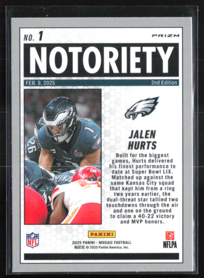 Jalen Hurts Notoriety Green Mosaic