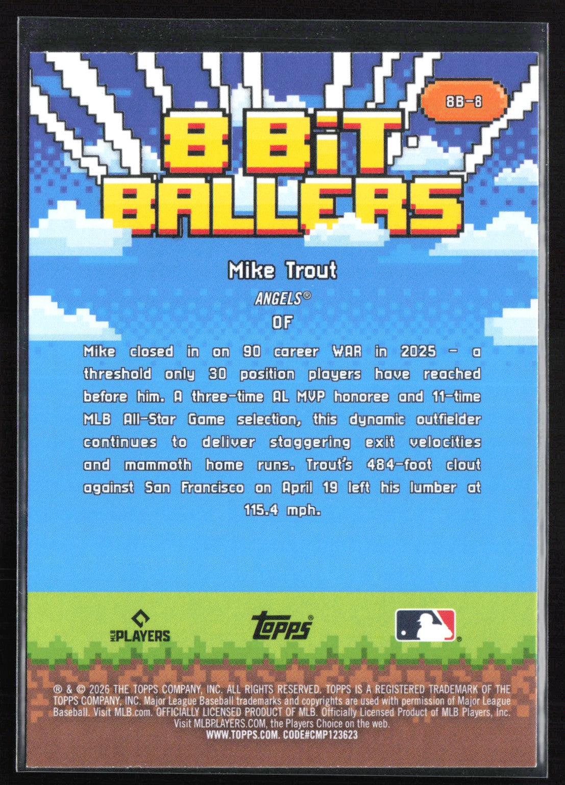 Mike Trout 8 Bit Ballers