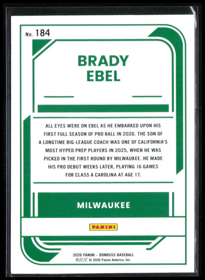 Brady Ebel Rated Prospect Red Blue