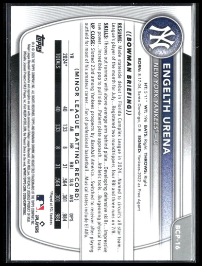 Engelth Urena 1st Bowman Mojo