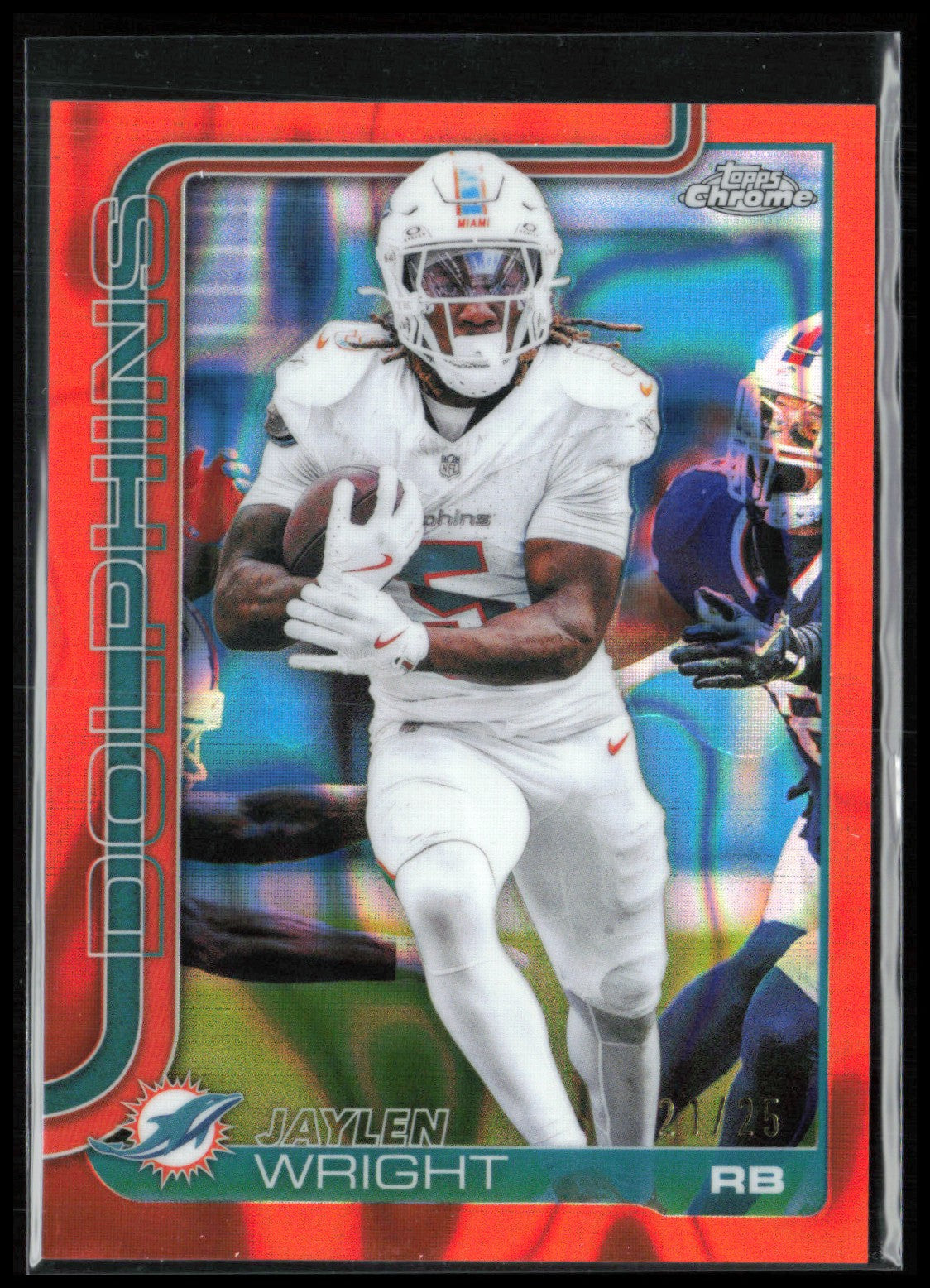 Jaylen Wright Orange Lava /25 Refractor