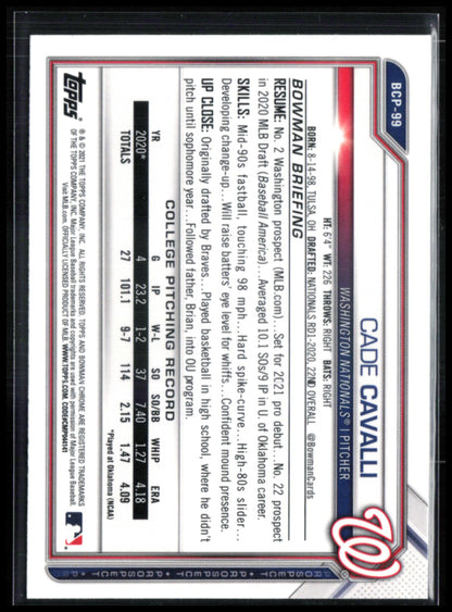 Cade Cavalli Prospect