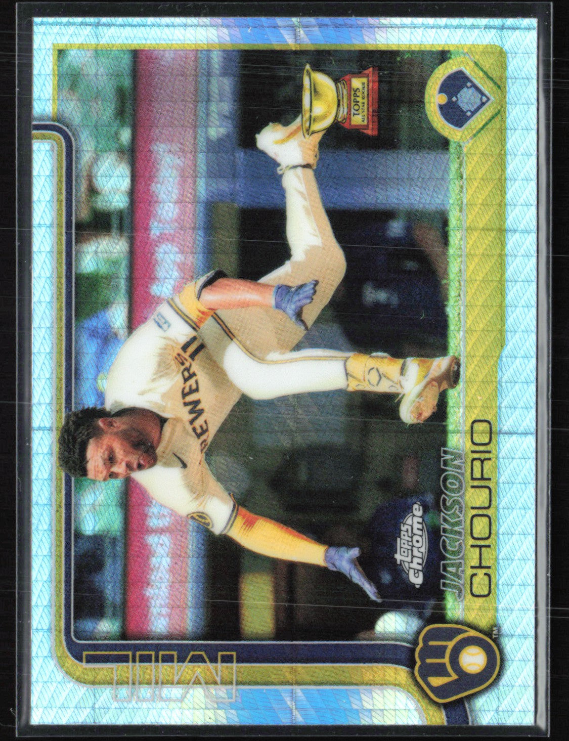 Jackson Chourio Prism Refractor Rookie Cup