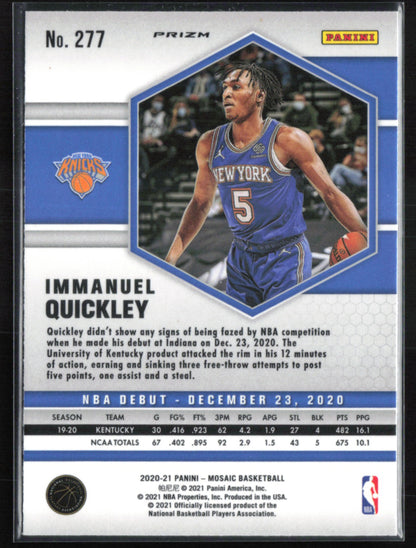 Immanuel Quickley RC Yellow