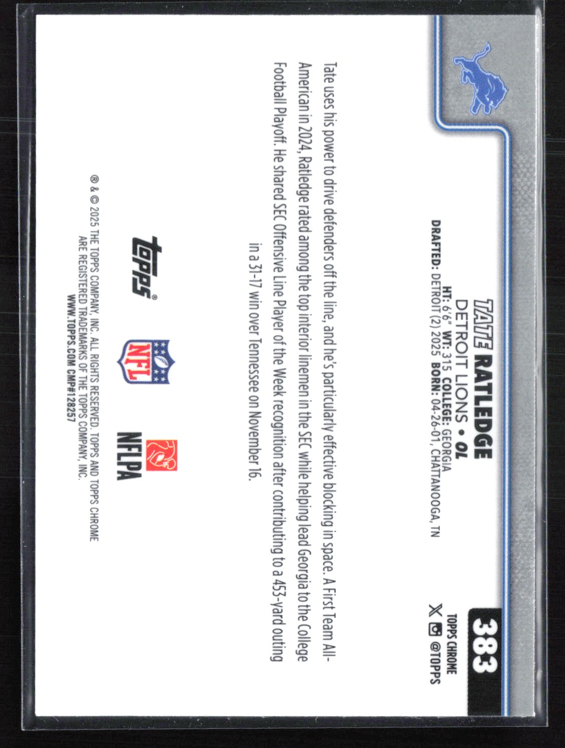 Tate Ratledge RC Pigskin Parallel
