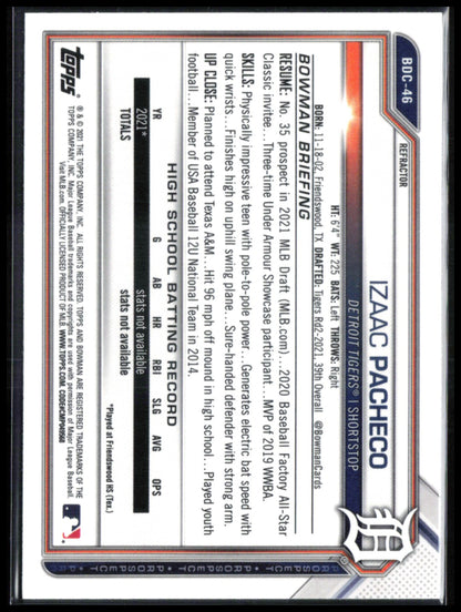 Izaac Pacheco 1st Bowman Refractor