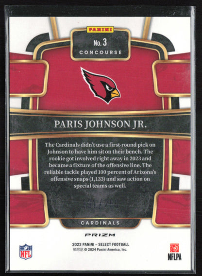 Paris Johnson Jr. RC RWB /259